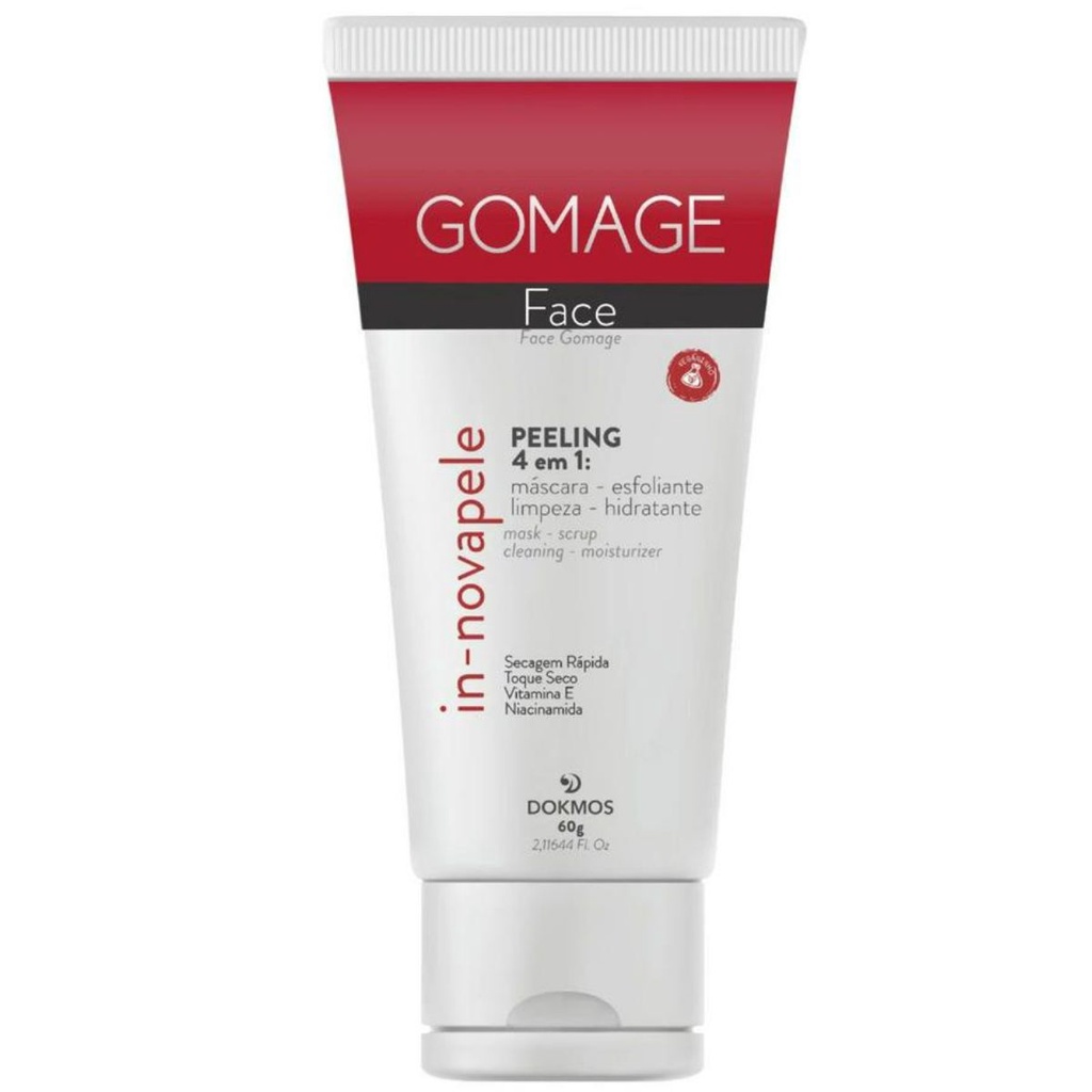 Gomage Clareador Facial 4 Em 1 Hidrata Limpa Esfolia Mascara