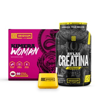 Kit Kimera Woman + Atlas Creatina 60 Caps + Porta Cápsula - Iridium Labs