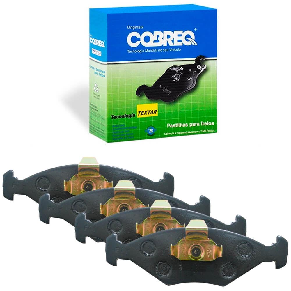 Kit Pastilha Freio Fiat Uno 85 A 2009 Dianteiro Teves Cobreq