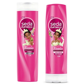 Kit Shampoo Infantil 300ml e Condicionador Infantil 300ml Seda Juntinhos Tiana
