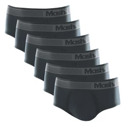 Kit 6 Cuecas Slip Mash Microfibra Sem Costura 713.02