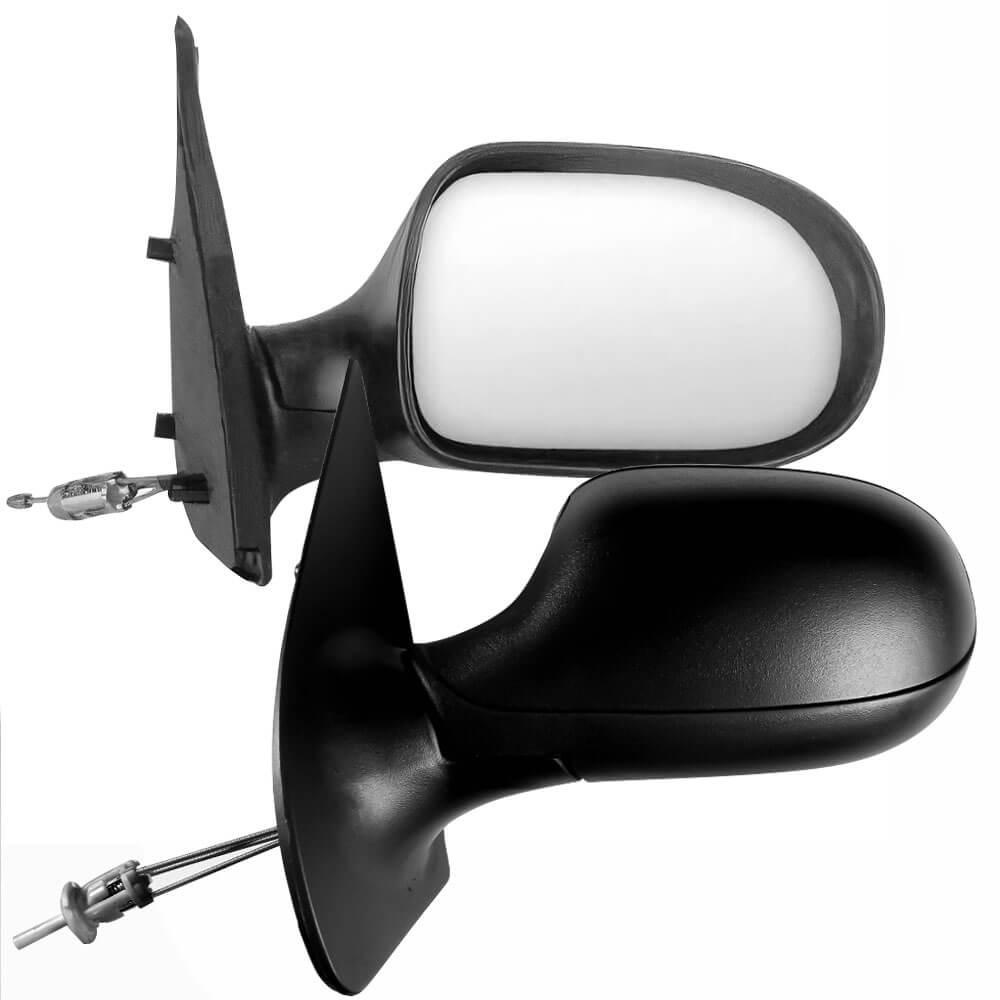 Par Retrovisor Palio 2011 a 2019 Strada 2011 a 2016 2 Portas Preto Com Controle CarolCar