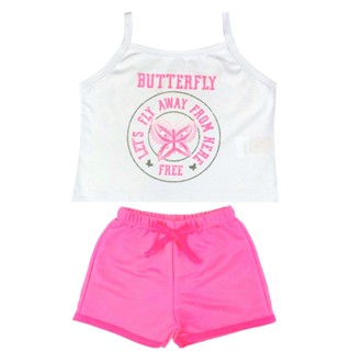 CONJUNTO INFANTIL DE VERÃO PARA MENINA TAM 4 AO 14