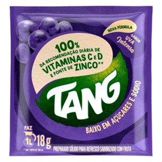 Refresco Saborizado em Pó com Fruta Sabor Uva Intensa Tang 18g