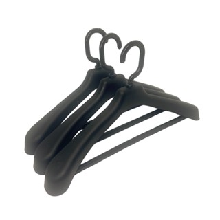 Cabide de roupas social preto com vareta paletó terno blazer casaco - kit 5 unidades