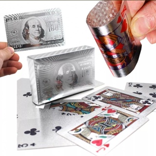 Baralho Prata Resistente A Água Anti Rasgo Cartas em Oferta na Shopee
