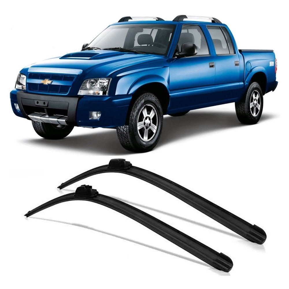 KIT PAR Palheta Limpador Parabrisa Silicone S10  PRONTA ENTREGA S10 1995 À 2011 em Oferta na Shopee