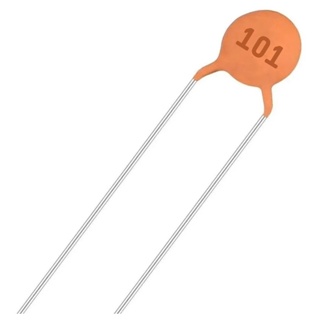 Kit 100 Peças - Capacitor Disco Cerâmico 100pF  50V [101] em Oferta na Shopee