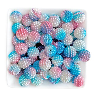 Miçanga Pérola Craquelada Tie Dye 12mm - 60 pçs