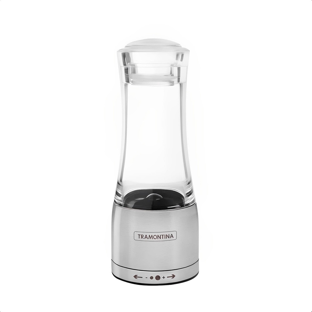 Moedor para Sal Grosso ou Pimenta Acrílico e Aço Inox Moinho Cerâmica Design Elegante Cozinha Tramontina - 61653000 em Oferta na Shopee