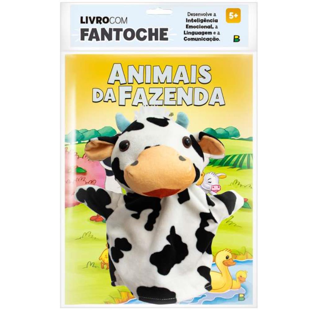 Livro Com Fantoche Animais da Fazenda