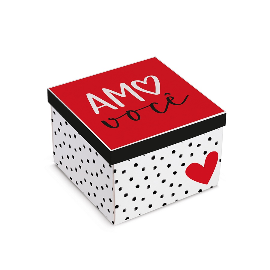 Caixa Surpresa Coração 200g Tanto Amor com Colher - 01 Unidades - Cromus - Rizzo