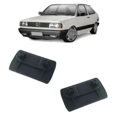 Par Suporte Parachoque Gol G1 Quadrado 87 88 89 90 91 92 93 94 Preto