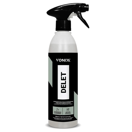 Produto Para Limpar Pneu Plástico Borracha Delet Vonixx 500ML