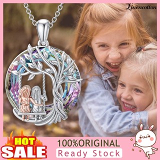 [LTO] Colar Mulher Menina Redonda Bestie Pendant Policromático Oco Geométrico Brilhante Decoração De Aniversário Árvore Da Vida De Encanto Jóias Acessório Para Esposa