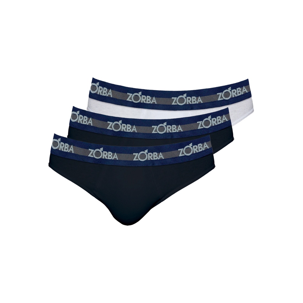 Kit com 3 Cuecas Slip Zorba 0764 Colorido em Oferta na Shopee