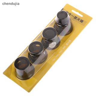 Chen 4pcs/set Lupa De Olhos 5x/10/15x/20x kit De Ferramentas De Reparo De Relógios Jóias Vidro Relojoeiro Pt