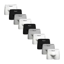 Kit Com 10 Cuecas Boxer Polo 781 Algodão Sem Costura Sortido