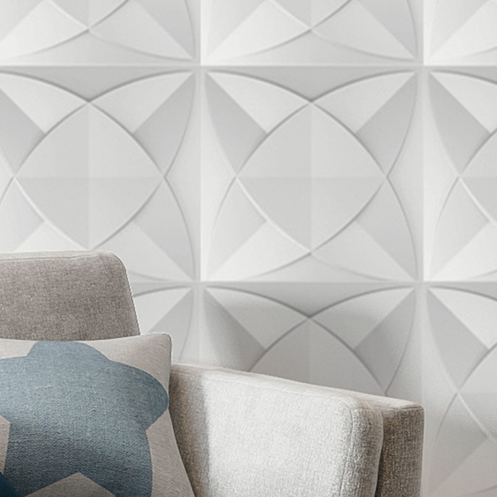 10 Placas PVC 3d Revestimento de Parede Decorativa Dakar Alto relevo Quarto Sala Cozinha 25cm x 25cm em Oferta na Shopee