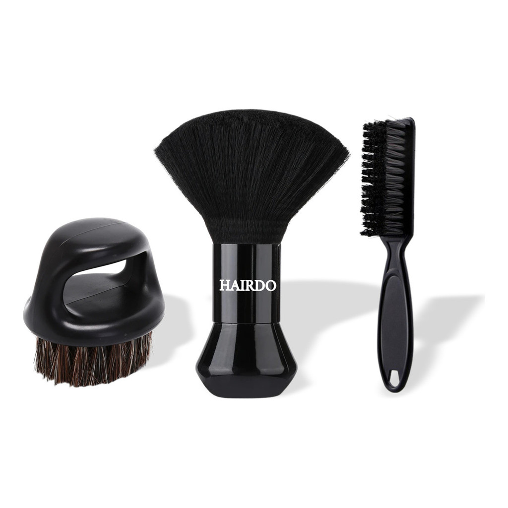 Kit Pente De Disfarce, Escova De Dedo E Espanador Bolinha Cor Preto