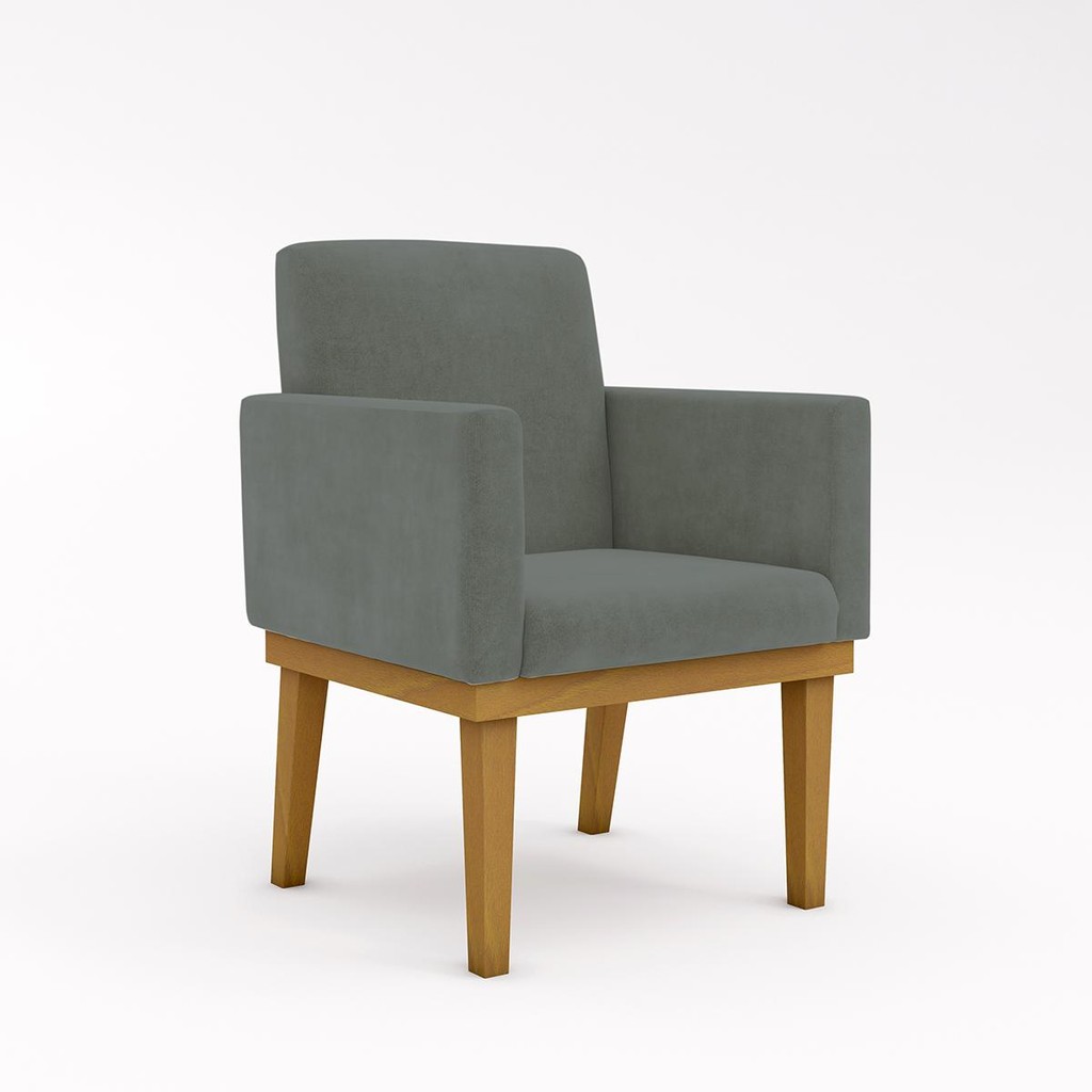Cadeira Recepção Reforçada Poltrona Decorativa Escritório