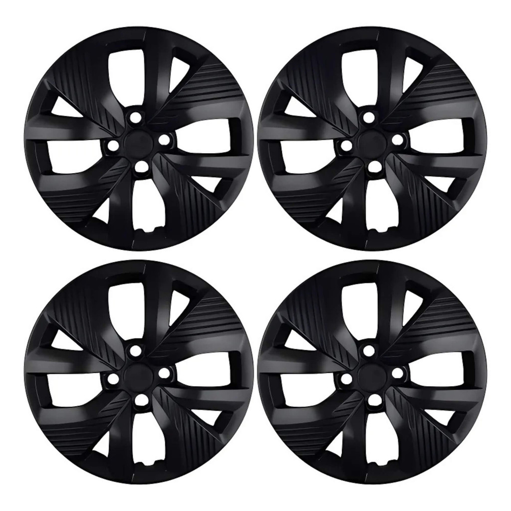 Calota Aro 15" cor Preto Fosco Mod Polo Track 21/24 (Jogo c/ 4 Calotas) Grid - 148CP-POF-E em Oferta na Shopee