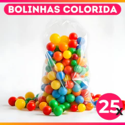 Bolinhas Coloridas para Piscina Kit 25 Unidades - OFERTA