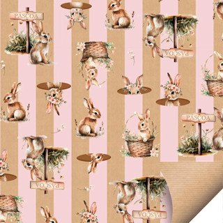 Folha para Ovos de Páscoa Papel Kraft Doce Páscoa Rosa 69x89cm - 10 unidades - Cromus - Rizzo em Oferta na Shopee