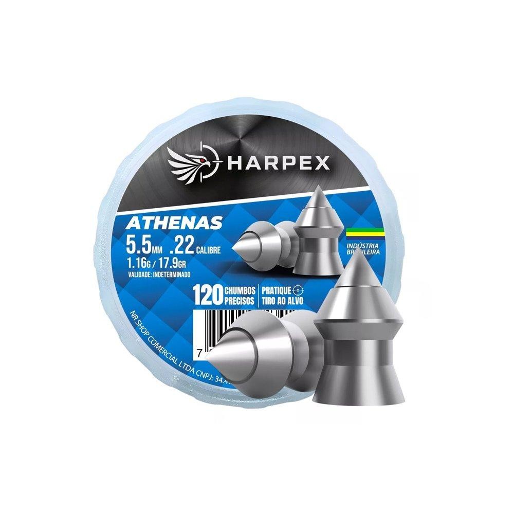 Chumbinho Athenas 5.5 precisão e poder de perfuração Harpex em Oferta na Shopee