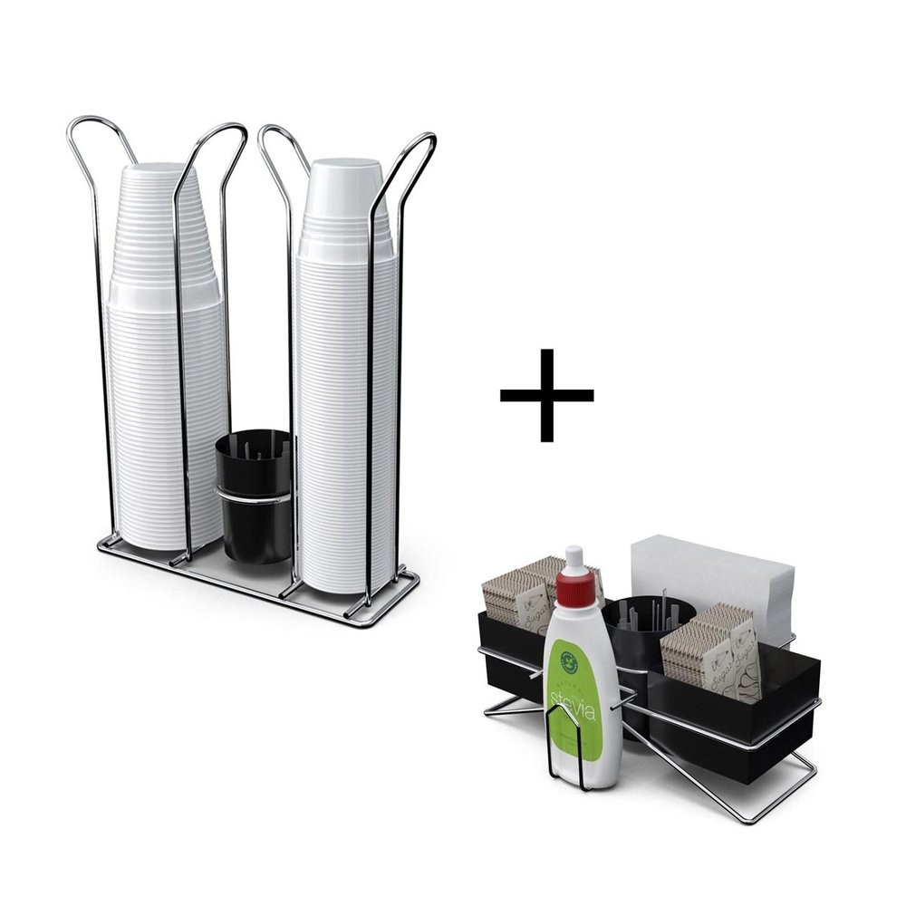 Kit Café com Suporte para Sache e Porta Copos - Stolf