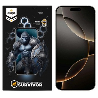 Película para iPhone 16 Pro Max - Fosca Antirreflexo com Aplicador - Survivor - Gshield em Oferta na Shopee