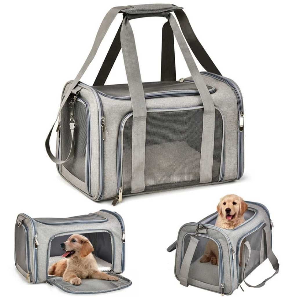 Bolsa Transporte Cães E Gatos Mochila Avião Viagem Mala MEGGAFLEX