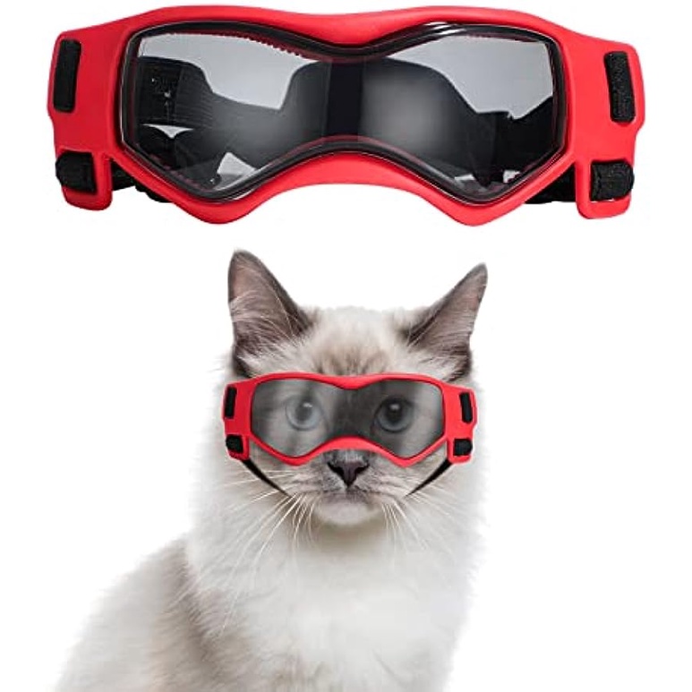 ATUBAN Óculos De Sol Para Gatos Pequenos , Confortáveis , Macios E Fáceis De Usar Proteção UV Filhotes De Cachorro De Raças Pequenas Ajustáveis em Oferta na Shopee