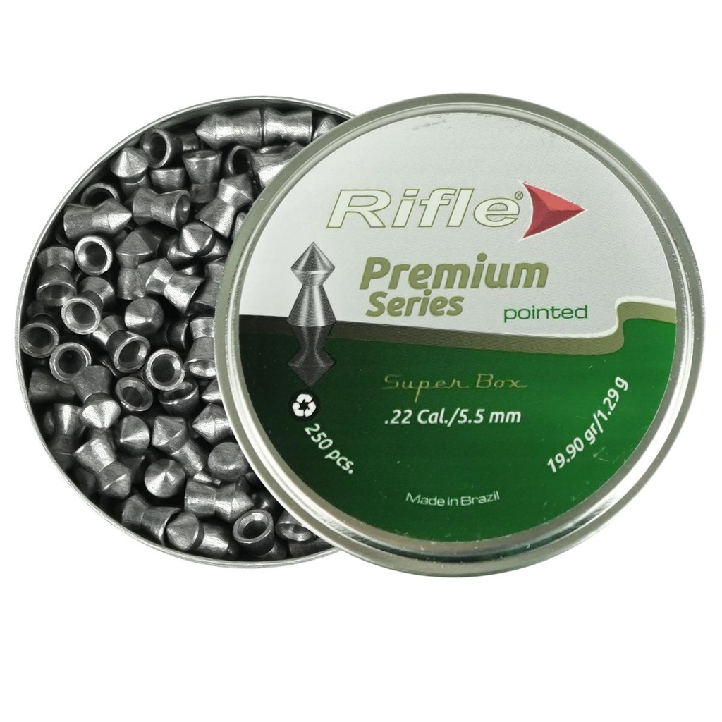 Chumbinho 5.5mm Rifle Series Pointed Super Box - 250un · foto 2