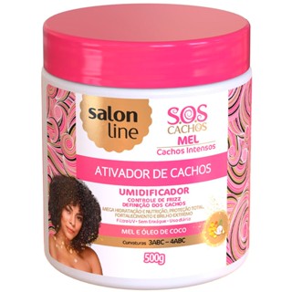 Ativador De Cachos Salon Line S.O.S Cachos Intensos Mel 500g
