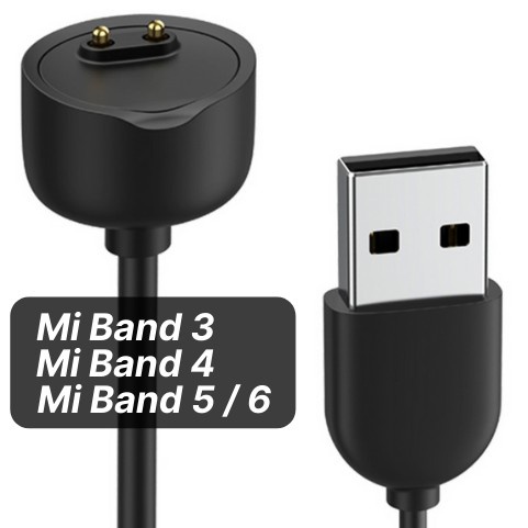 Cabo Carregador Usb Compatível para Xiaomi Mi band 3 Mi band 4 Mi band 5 Mi Band 8 e Miband 6 7