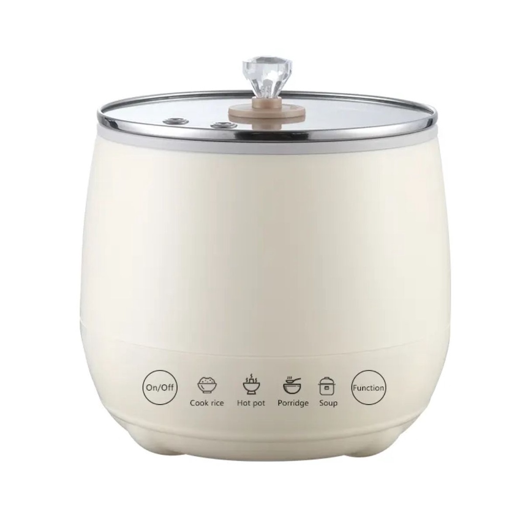 Panela Elétrica De Arroz Caldos Legumes Cerâmica 1,8l 110v