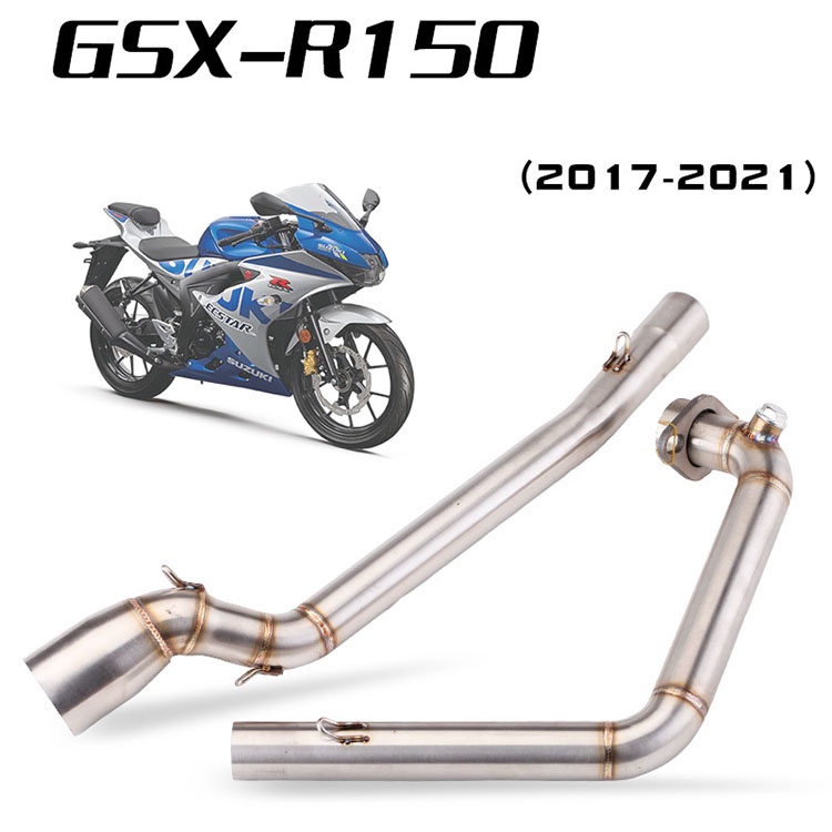 Plug & Play Motocicleta GSX-150R GSXS150 2017-2021 Tubo De Escape Coletor Tubulação Caber 51mm