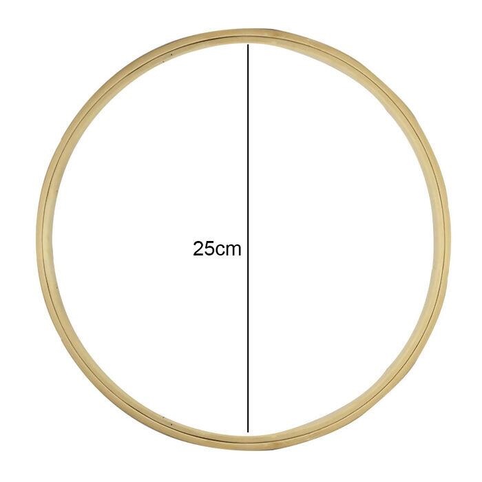 Bastidor De Bambu 25Cm Sem Tarraxa Para Bordado Manual Madeira Para Costura Para Artesanato