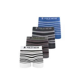 Kit 4 Cuecas Masculinas Boxer Sem Costura Polo Wear Sortido