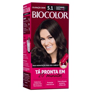 Mini Kit Tintura Creme Biocolor Castanho Cinza 5.1