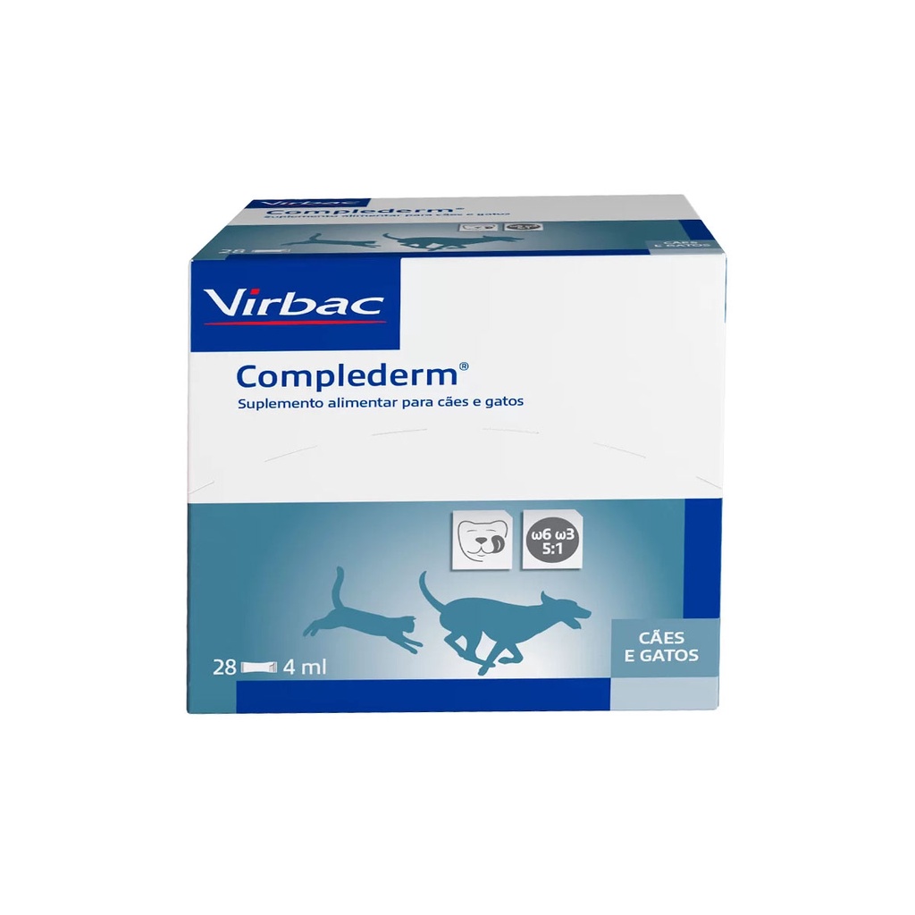 Suplemento para Cães e Gatos Complederm Virbac 4ml