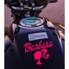 ADESIVO SEU NOME BARBIE PERSONALIZADO PARA CARRO MOTO E CAMINHÃO