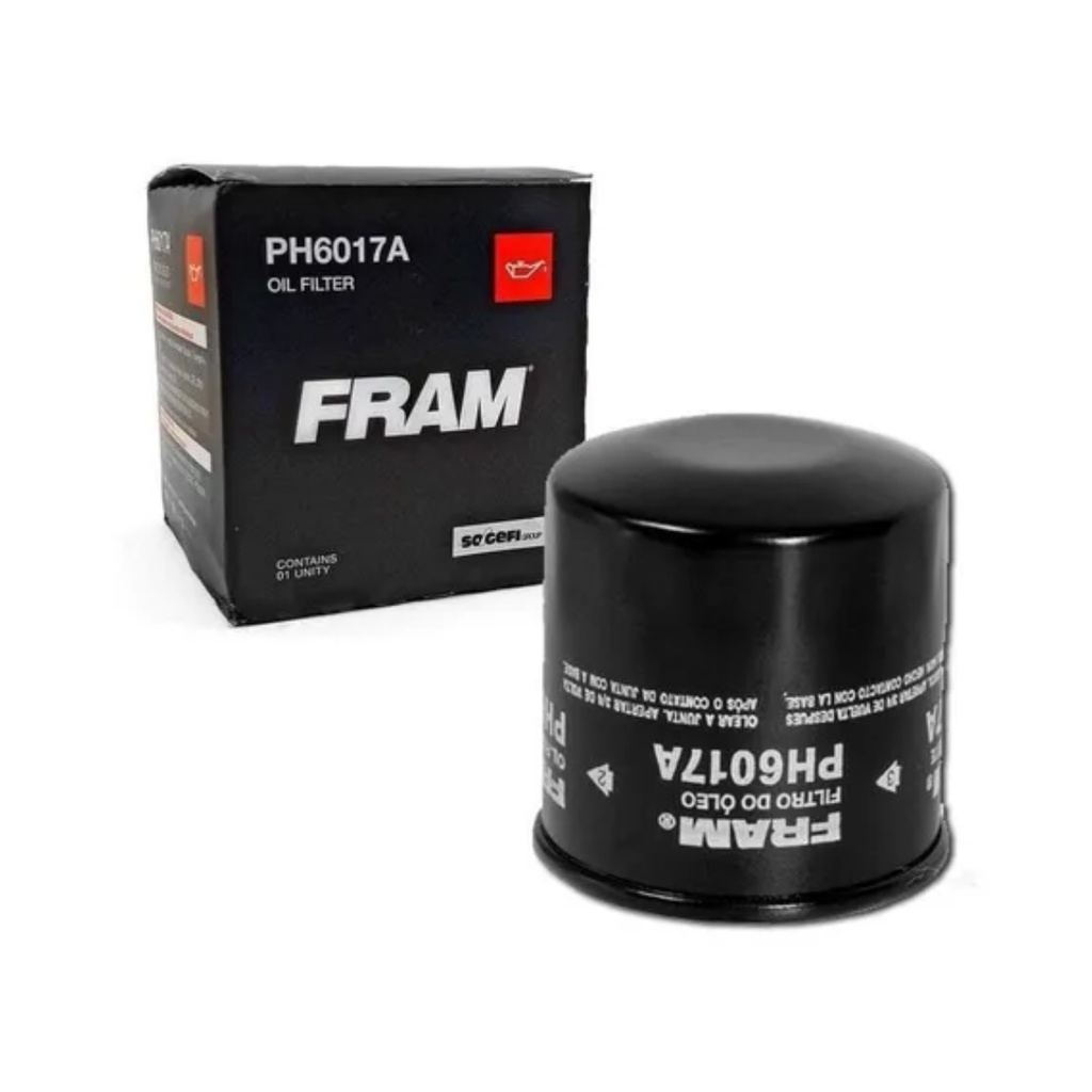 Filtro de Óleo Fram Ph6017a CB500 F/R/X; Hornet; CB650f; CBR; X-ADV 750; ZX-10R; Tiger 800/900/1200