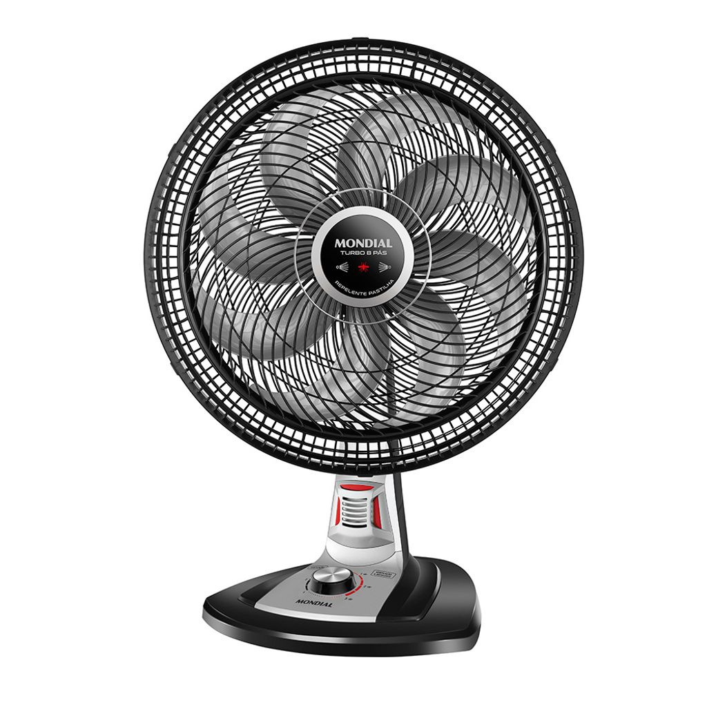 Ventilador de Mesa Mondial Turbo 8 Pás 40 cm Repelente Pastilha VTX-40-8P-RP - Home Appliances