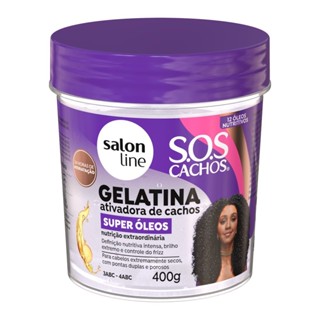 Gelatina Ativadora Super Óleos Sos Cachos Salon Line 400g