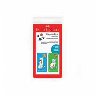 Borracha Pets Verde e Azul SM/7024PETVA com 2 unidades Faber-Castell