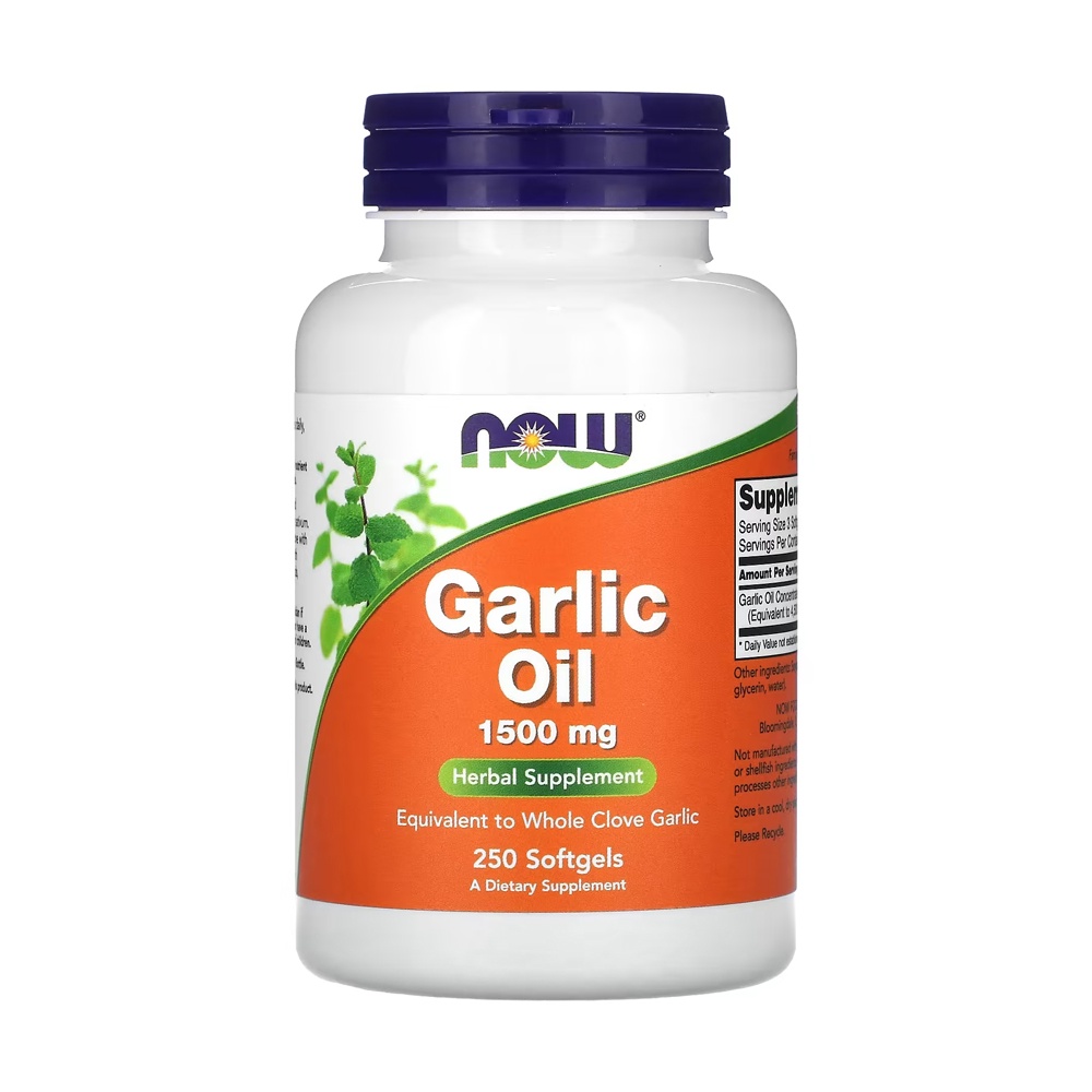 Now Foods 250 Caps Garlic Oil 1500mg Importado em Oferta na Shopee