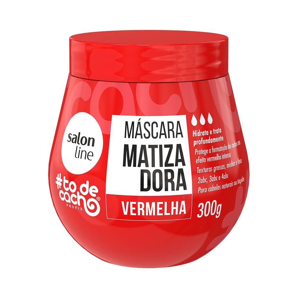 Máscara Matizadora Salon Line #todecacho Vermelha 300g - Beauty