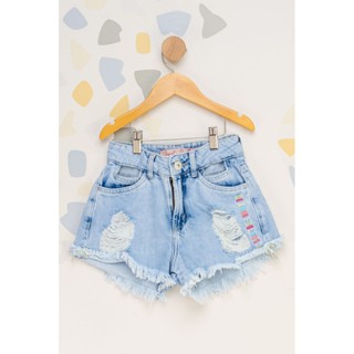 Shorts Jeans Bordado